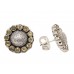 Handmade Women's Stud Earrings 925 sterling silver Golden Topaz Gem Stones B33
